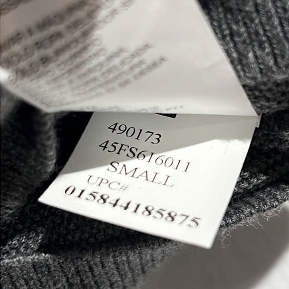 Izod Charcoal Gray 100% Cotton V Neck Sweater Men’d Size Small - Picture 10 of 10